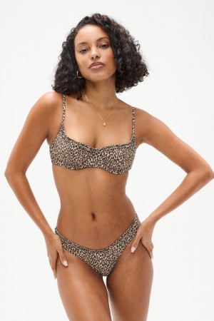 Frankies Bikinis Cola Underwire Bikini Top Leopard | 4720MAPOG