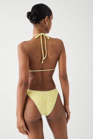 Frankies Bikinis Dove Classic Ribbed Bikini Bottom Pocketful of Posies | 3724DSEYQ