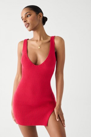 Frankies Bikinis Lady Cloud Knit Mini Dress Burning Love | 4809BTVKI