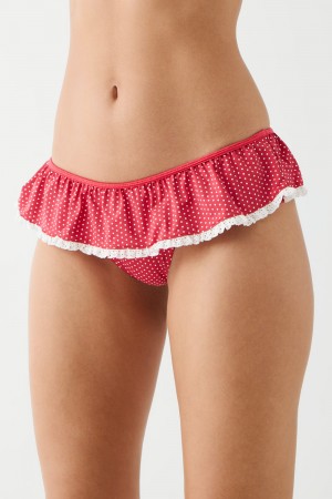 Frankies Bikinis Mercer Swim Skirt Scarlet Dot | 1850NYDQA