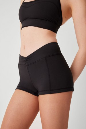 Frankies Bikinis Rehearsal Mini Low Waist Short Noir | 4637UGBCL