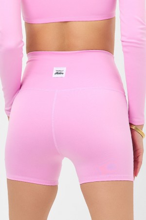 Frankies Bikinis Speedy High Waist Biker Short Rose | 5026TIJDH