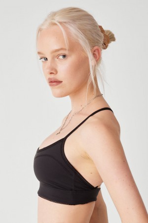 Frankies Bikinis Theo Sports Bra Noir | 3718UCXTJ