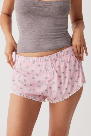 Frankies Bikinis Tinsley Mini Boxer Short Sweetheart Stripe | 1894ERMIS
